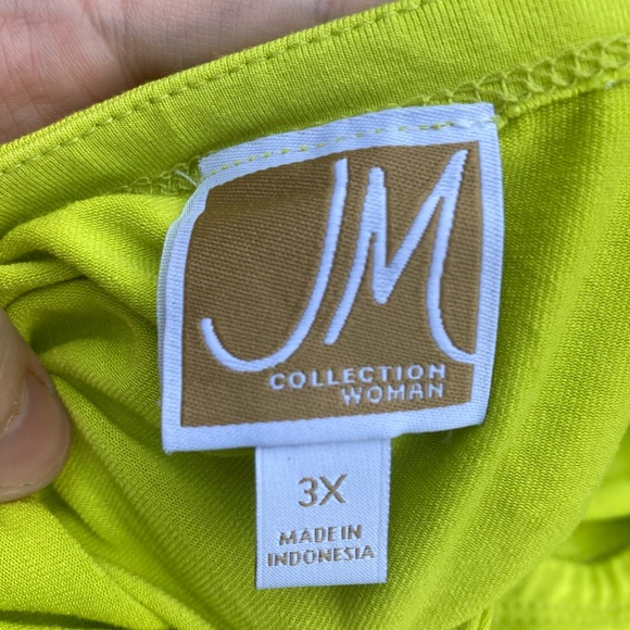 3X Lime Green Casual Summer Midi Dress - Picture 10 of 10